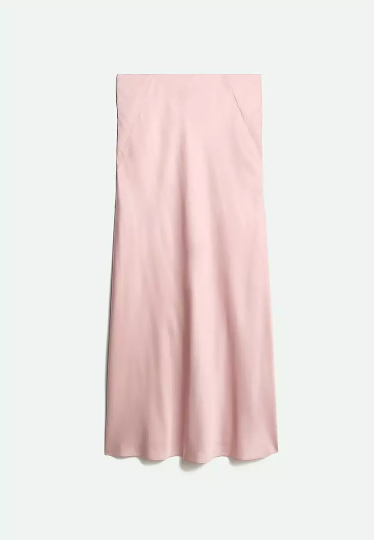 Satin Maxi Slip Skirt