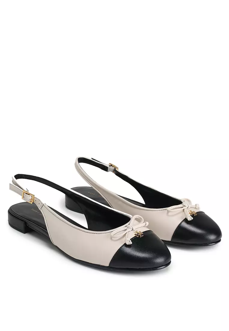 Cap-Toe Slingback Ballet Flats (nt)