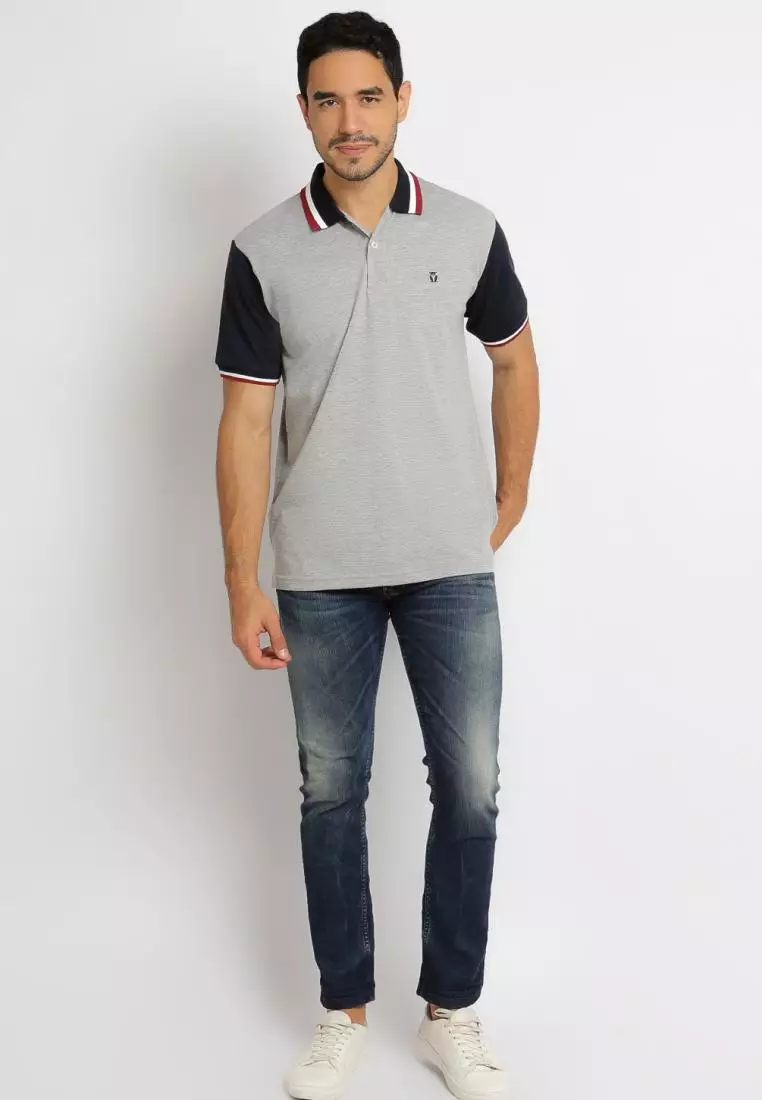 MATSUDA Kaos Polo Shirt Pria Kerah Itabashi
