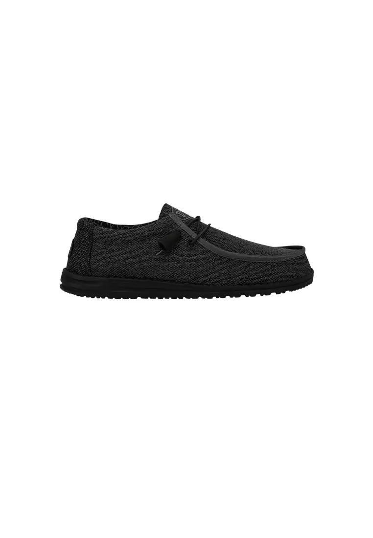 Discount on HeyDude  shoes - SKU: HeyDude Men's Wally Sox in Micro Total Black