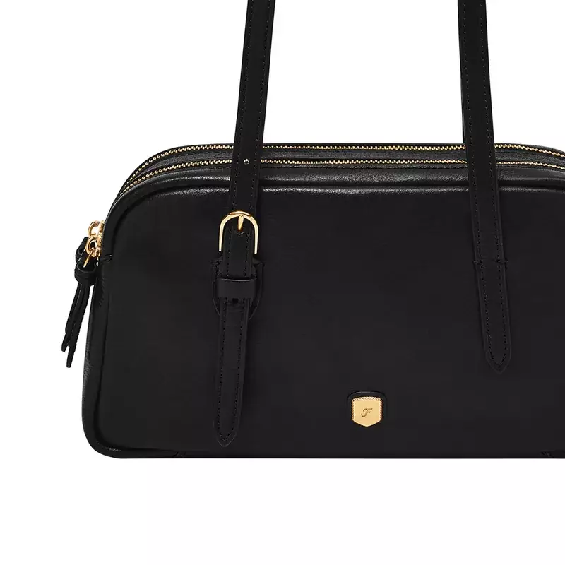 Fossil Danni Leather Shoulder Bag Black Tas Bahu Wanita ZB11223-001