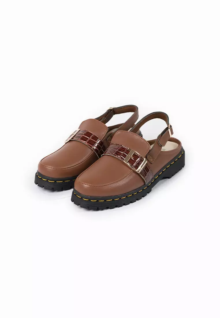 SEIS Cozy Mules Wanita loafers | Docmart - BROWN