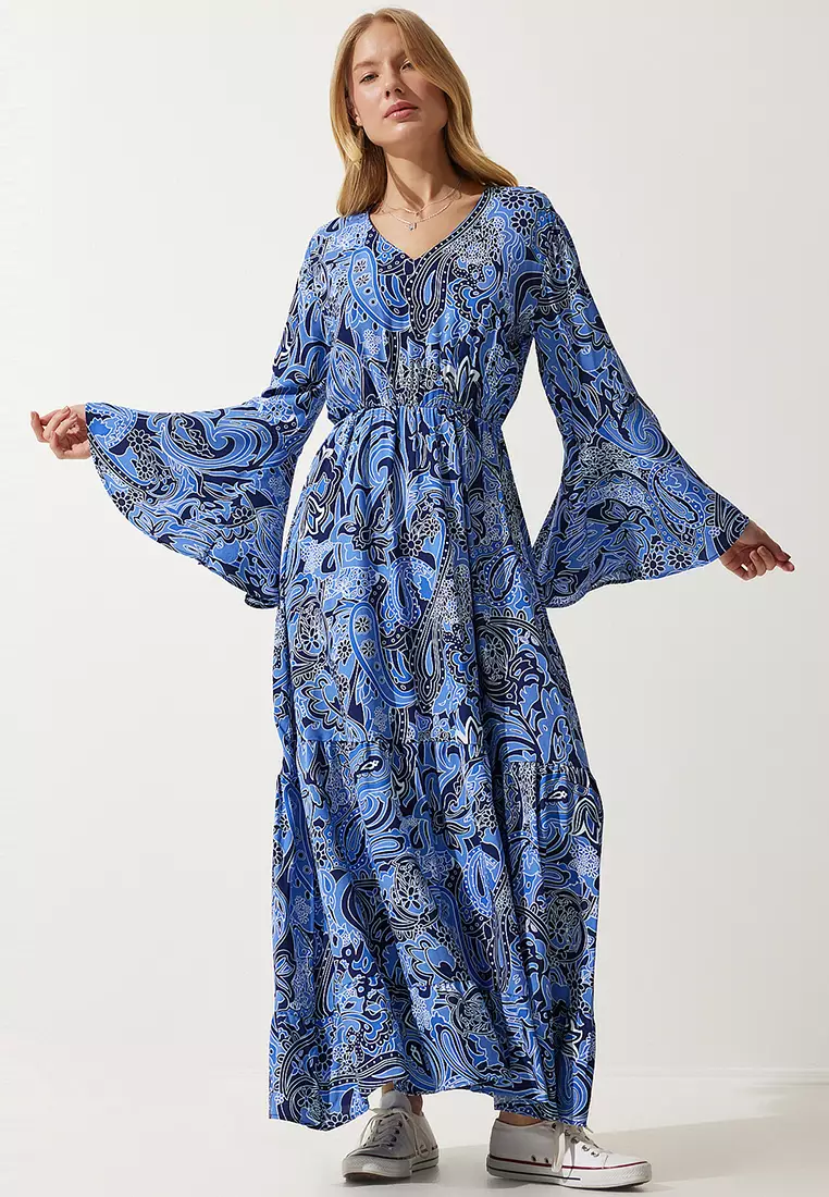 Viscose maxi dress top