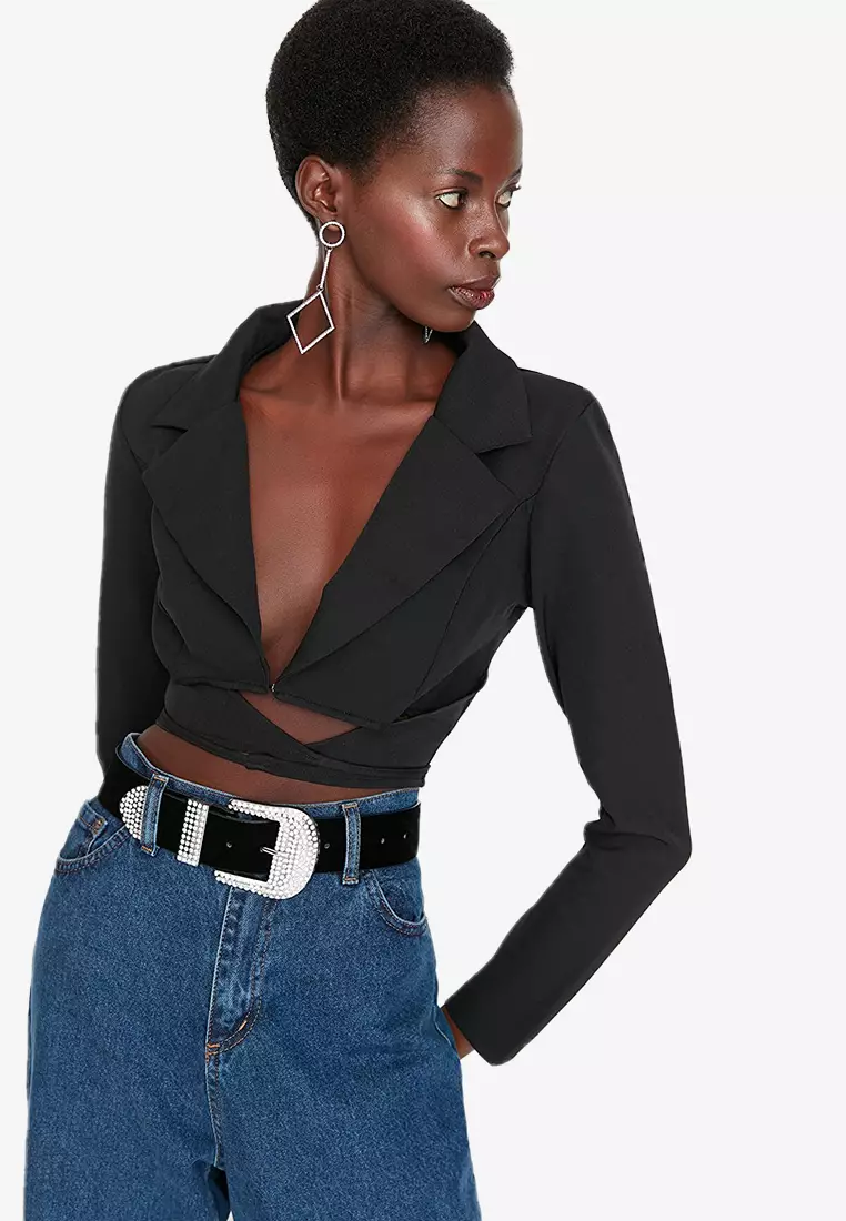 Crop jacket online best sale