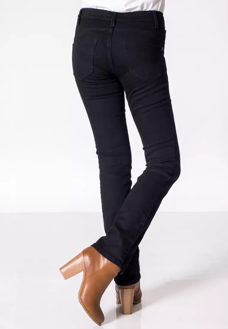 Voleta Black Bootcut Push Up Fit Jeans