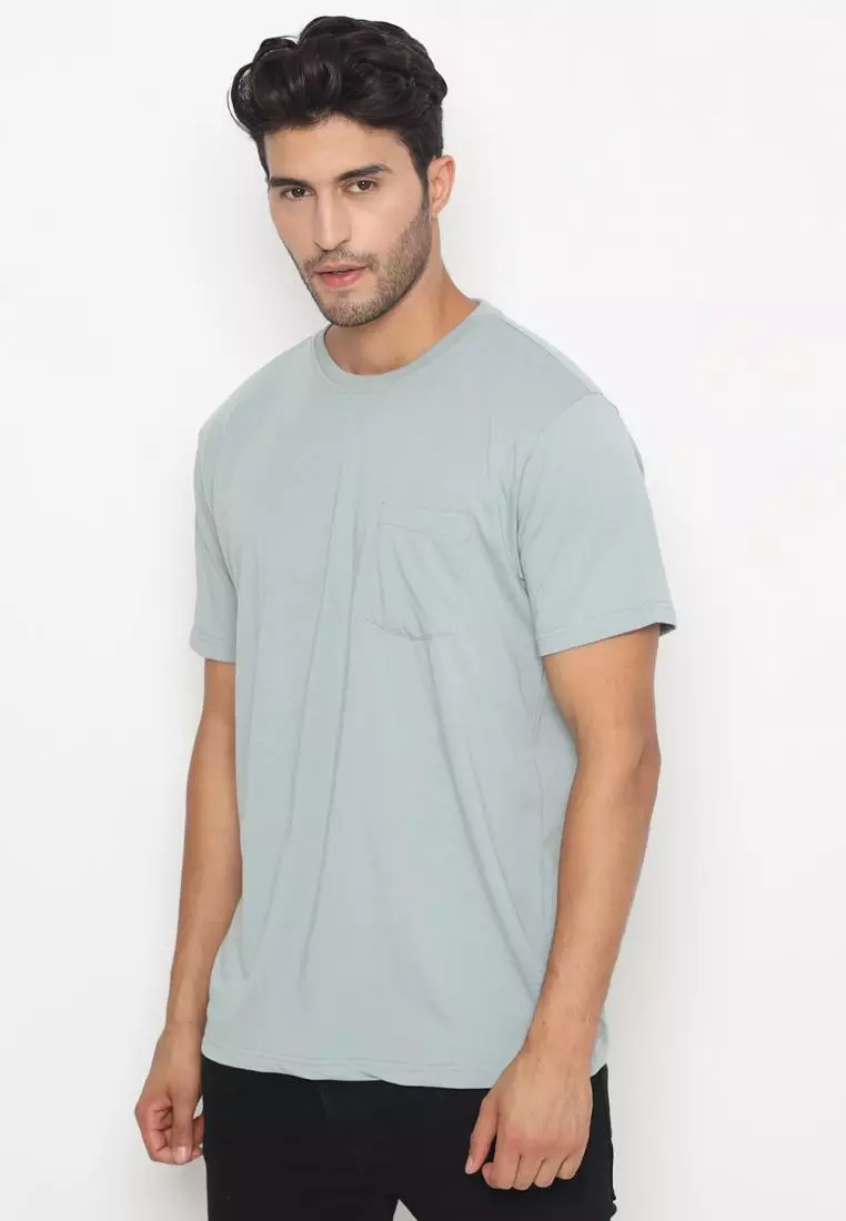 MATSUDA Kaos Polos Pocket T Shirt Cotton Chuo