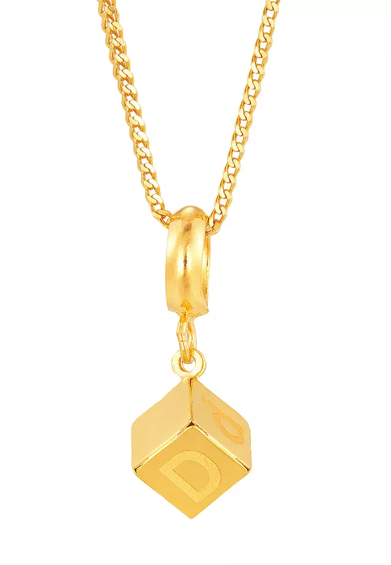 D on sale gold pendant