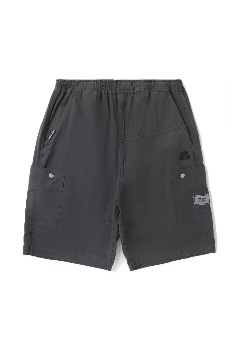 Mens canvas on sale shorts elastic waist
