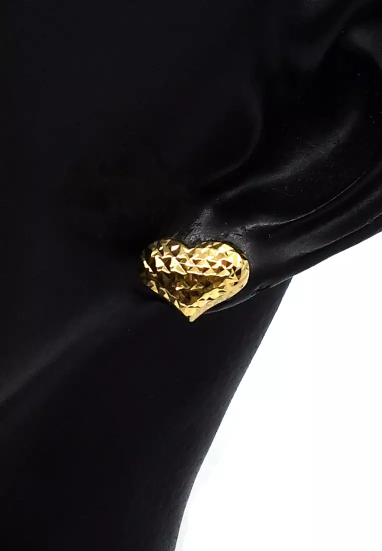 18K Italian Made Yellow Gold Earrings