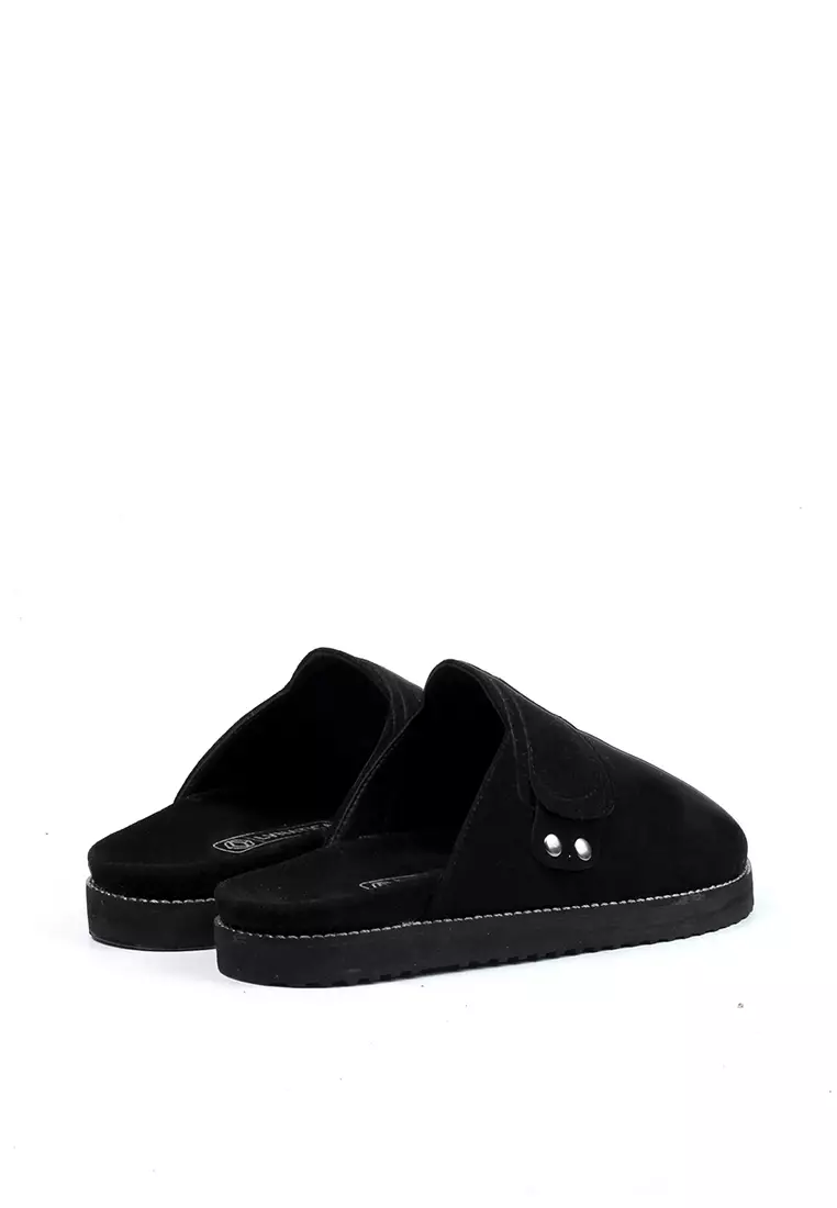 Lvnatica Anson Full Black Slide Sandals