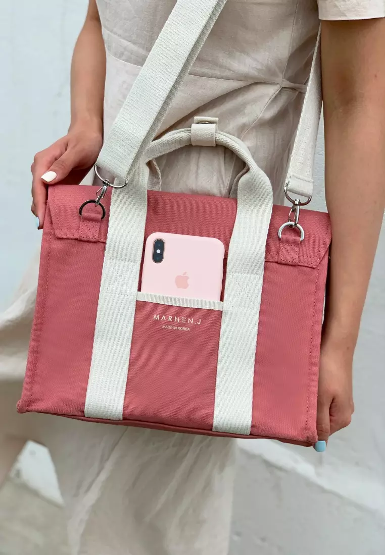 ROY MINI Canvas Crossbody Bag Indi Pink