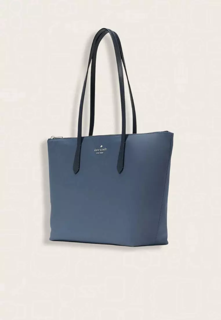 Kate Spade Kitt Colorblock Medium Tote Blue Stone