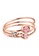 ELLI GERMANY pink Ring Set Crystals Rosegold Plated 0FB60ACC794DB4GS_3