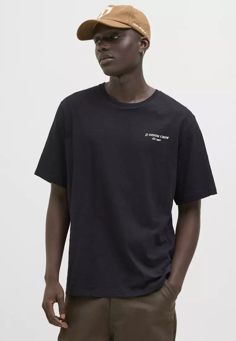 Jeff Monochrome Short Sleeves Crew Neck Tee