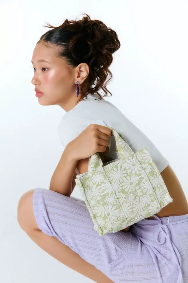 Pure Flower in Forest Micro Box Tote Bag