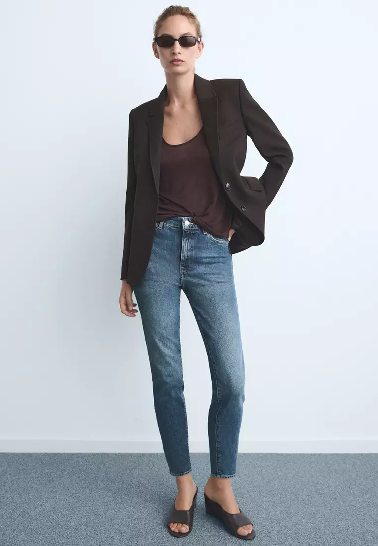 Claudia Slim-Fit Cropped Jeans