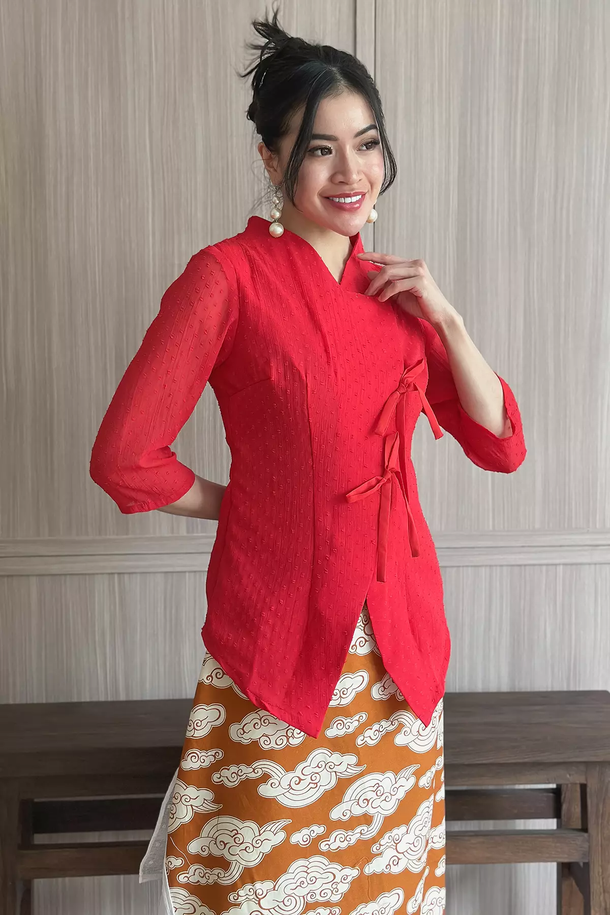 Jeng Dipha Rubiah Merah Kebaya Janggan