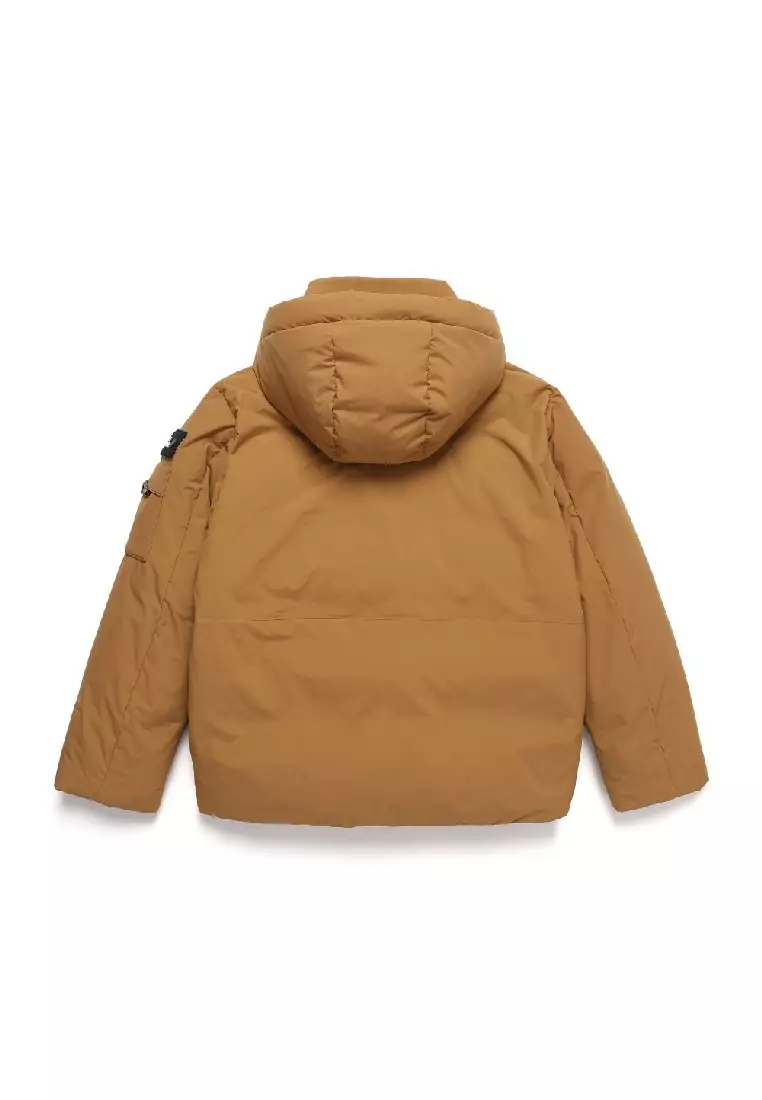 男女同款STELLER無格紋羽絨外套