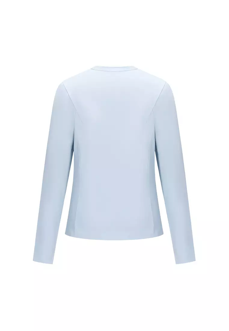 WOMEN'S K-SWISS LOGO BRUSHED LONG SLEEVES T-SHIRT