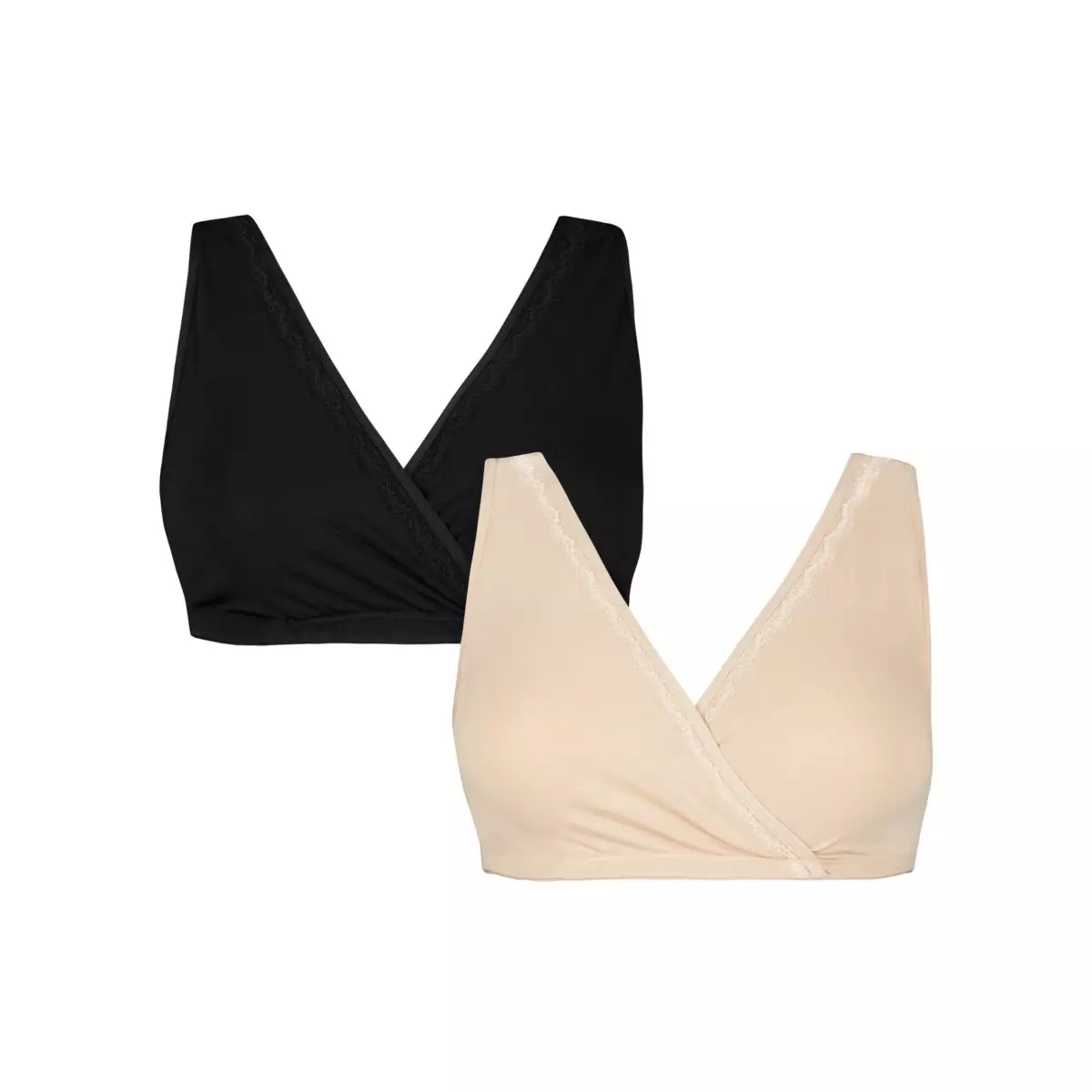 Jual Mothercare Black And Nude Lace Nursing T-Shirt Bras - 2 Pack