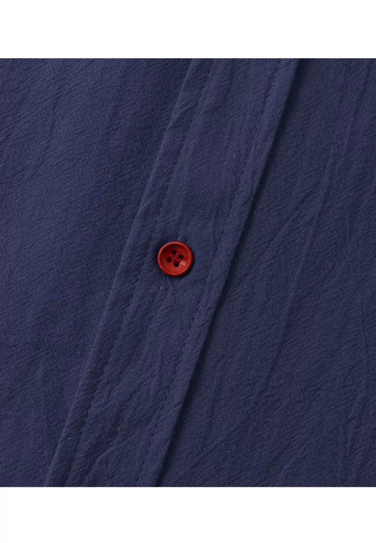 Loose Square-neck Linen Shirt YL-SKD01