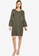 JACQUELINE DE YONG green Prove 3/4 Bell Sleeve Dress E082DAADEACDE0GS_4