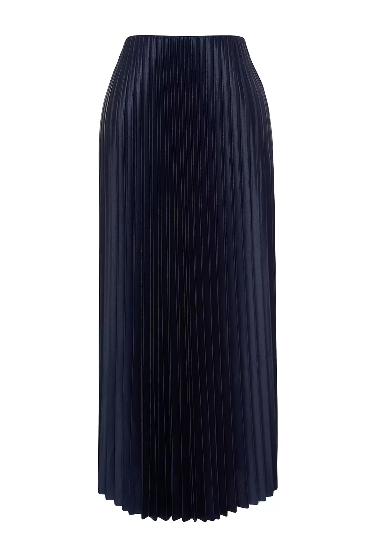 Pleated Maxi Knitted Skirt