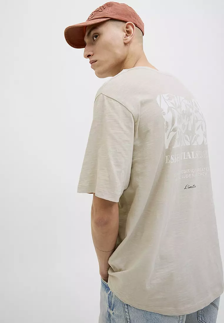 Jeff Monochrome Short Sleeves Crew Neck Tee