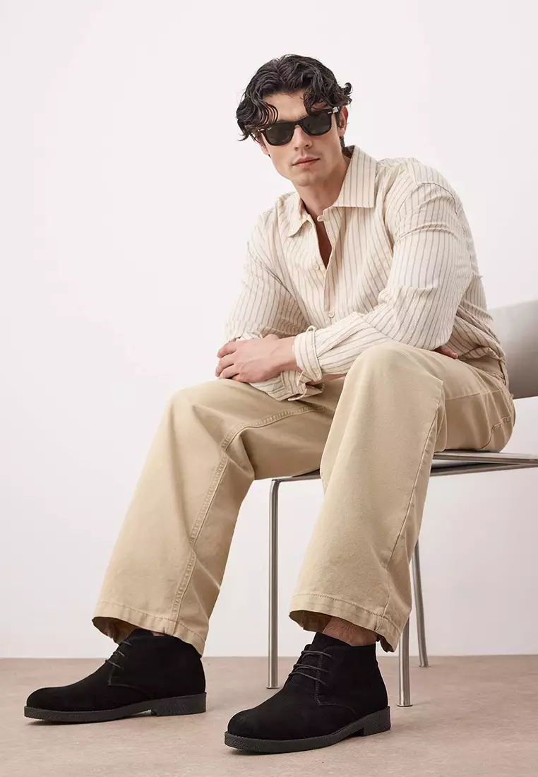 Lace-Up Chelsea Boots