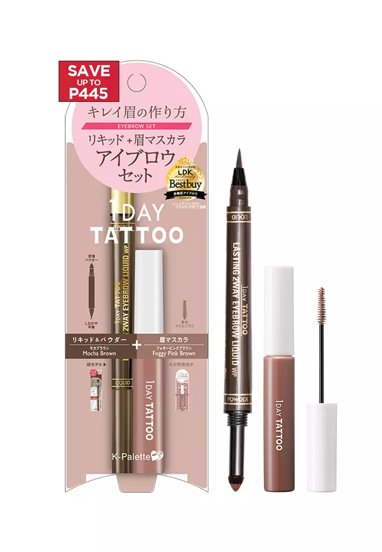 Discount on K-Palette  shoes - SKU: K-Palette 1Day Tattoo Eyebrow Set 01 (Warm Brown)