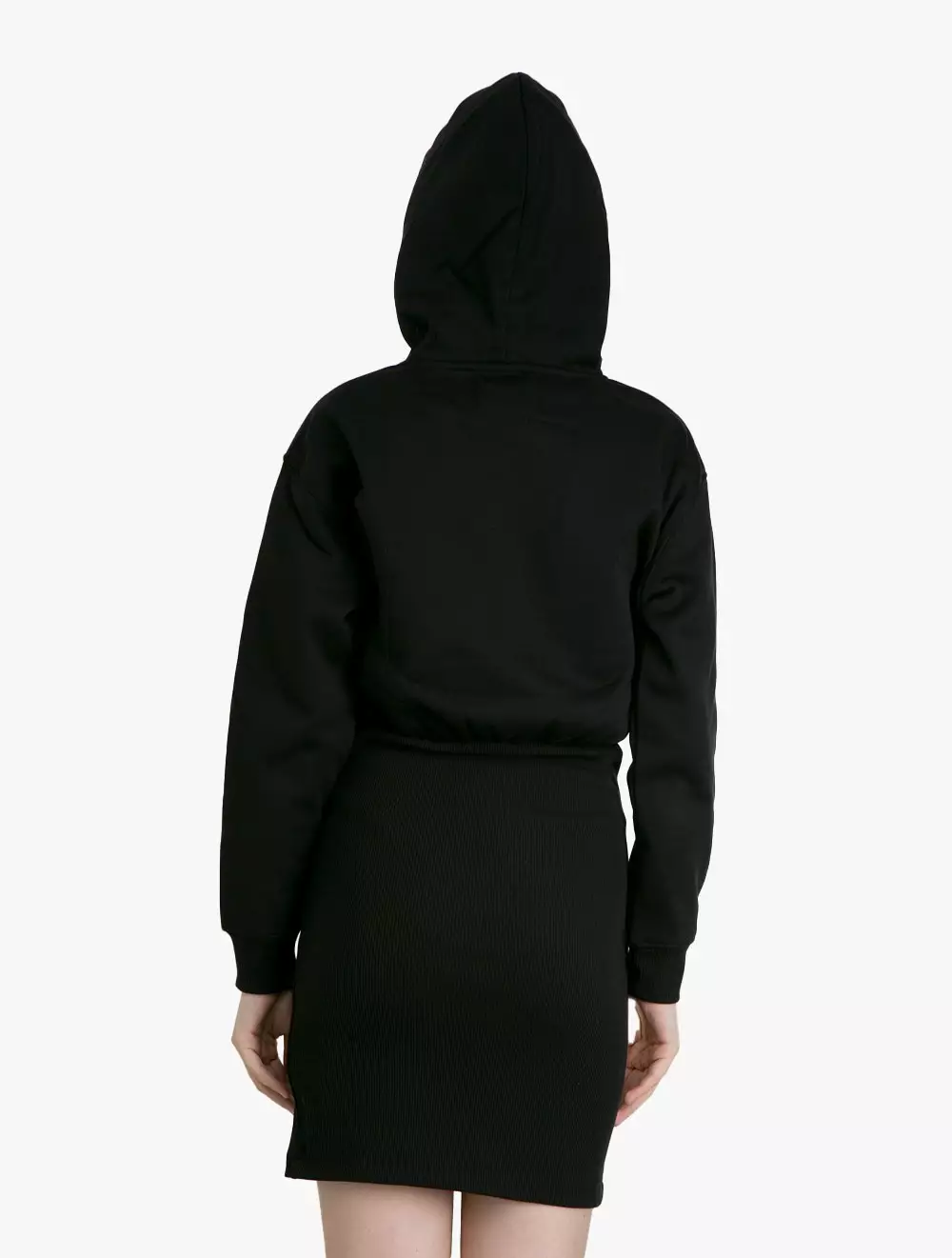 Calvin Klein Jeans - Logo Hoodie Dress - Black - black