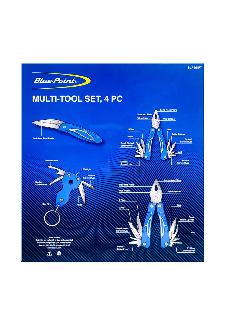 4) Blue-Point Channel Lock Plyers