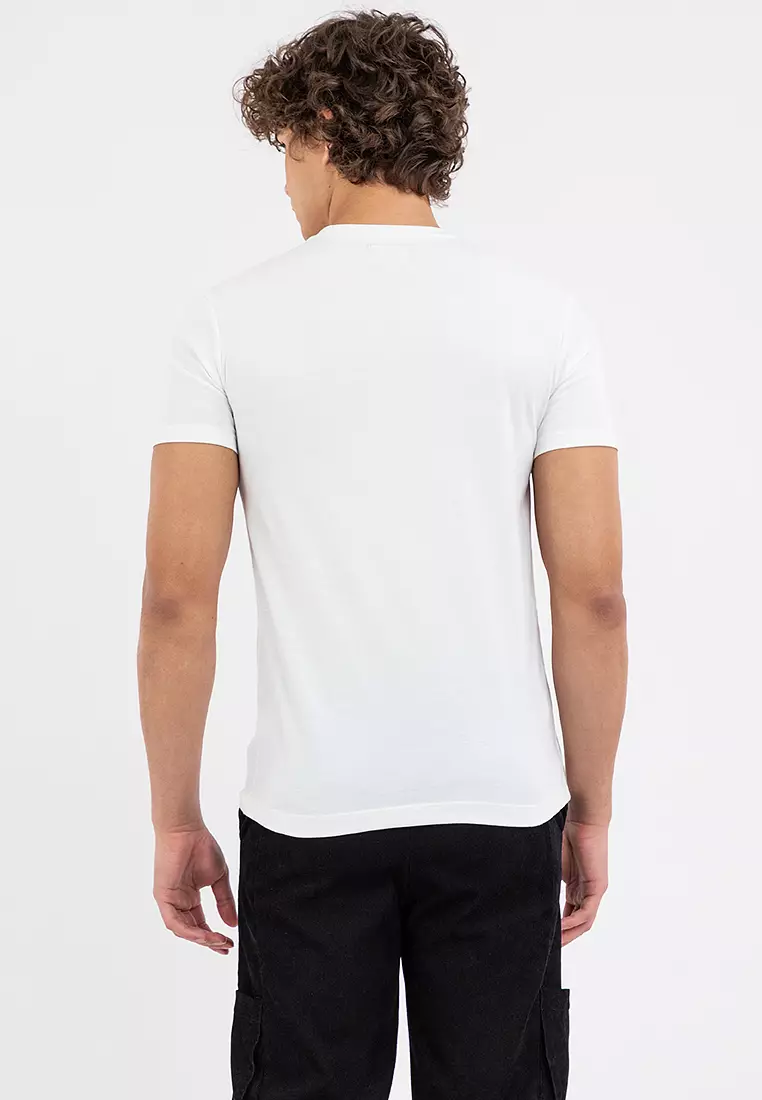 Men's OG Tape Print Tee White