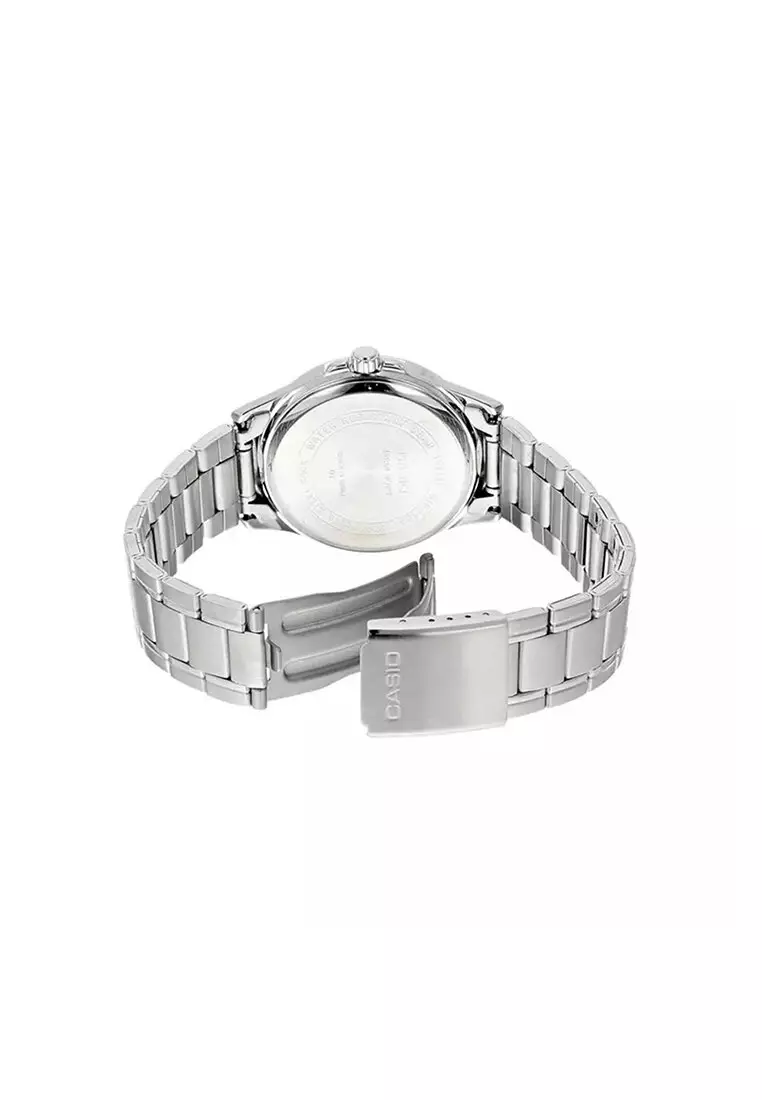 MTS-115D-8A Men Analog Watch with Silver Stainless Steel Band