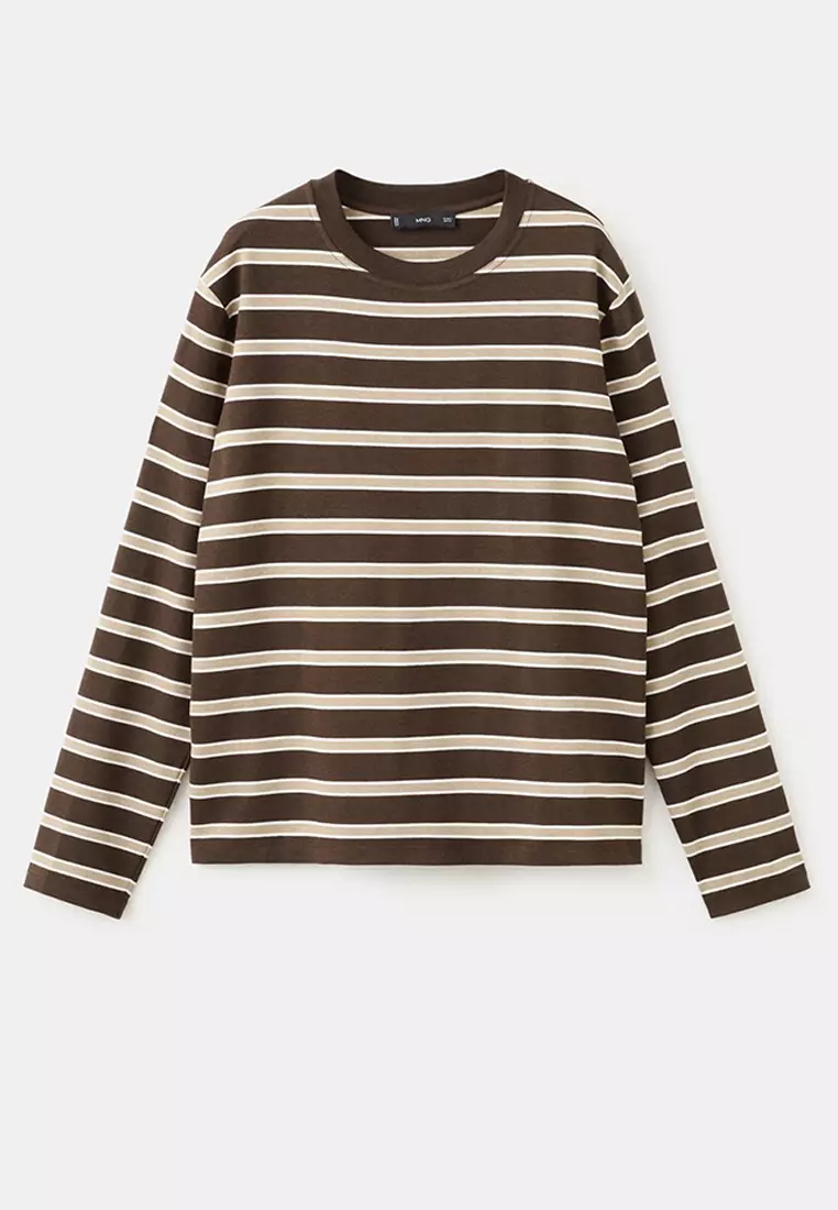 Long-Sleeved Striped T-Shirt