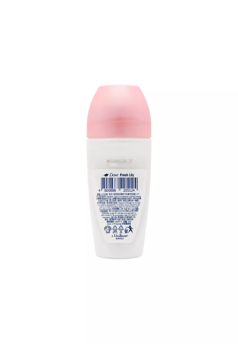 Dove Deodorant Roll On Fresh Lily (40ml)