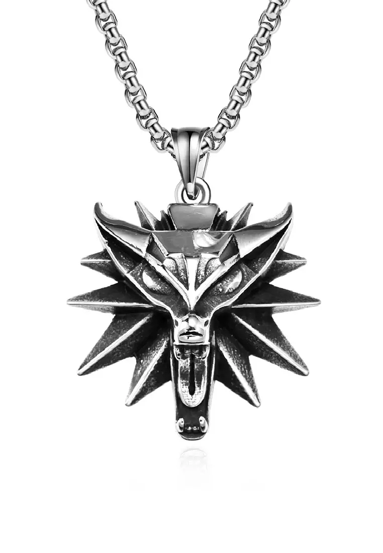 Buy LYCKA JSC3024 LYCKA S316 Stainless Steel The Witcher 3 wolf