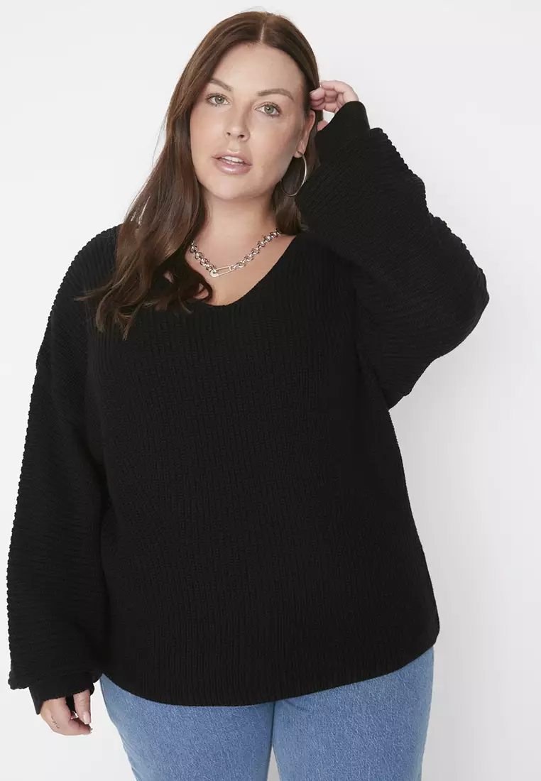 Trendyol Plus Size Low Shoulder Sweater 2024 Buy Trendyol Online