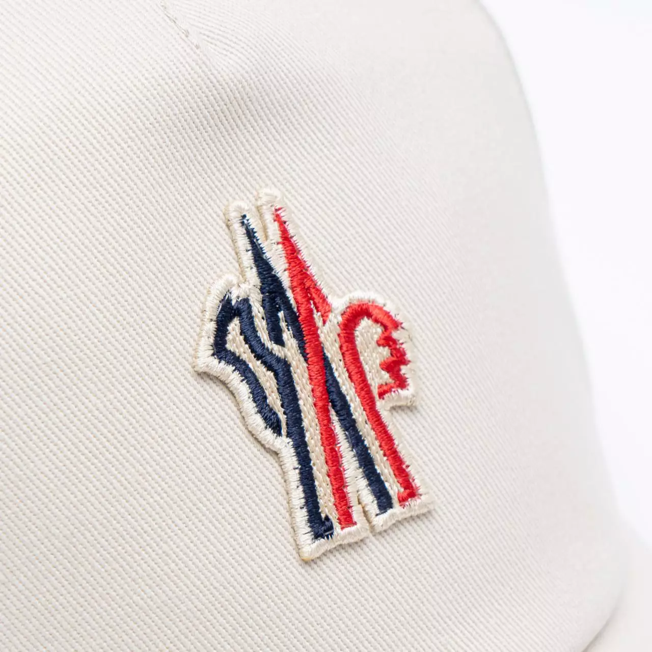 Logo Patch Baseball Cap Ecru