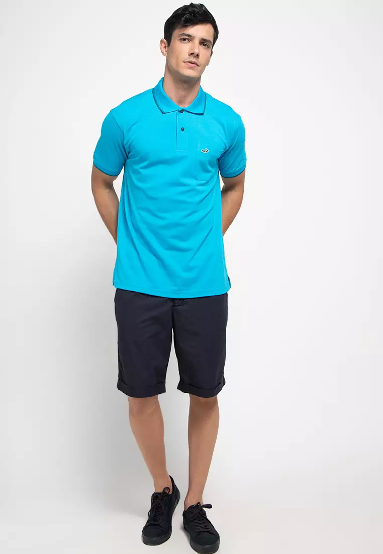 Crocodile COLE Cerulean Baju Kaos Kerah Pria Men Polo Original Relax fit
