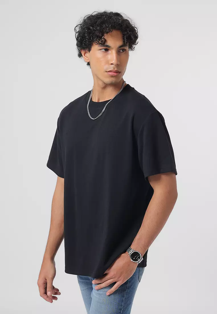 ZENCOOL BLACK T-Shirt Quick Dry Relaxed Fit Lengan Pendek Kaos Lengan Pendek