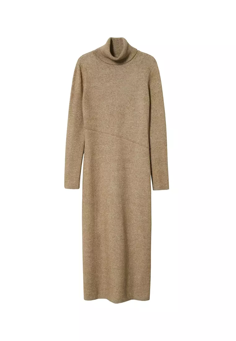 Mango turtleneck dress clearance