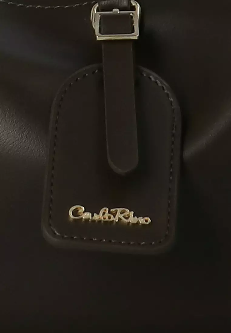 Kora Strap Detail Crossbody Bag - Dark Green