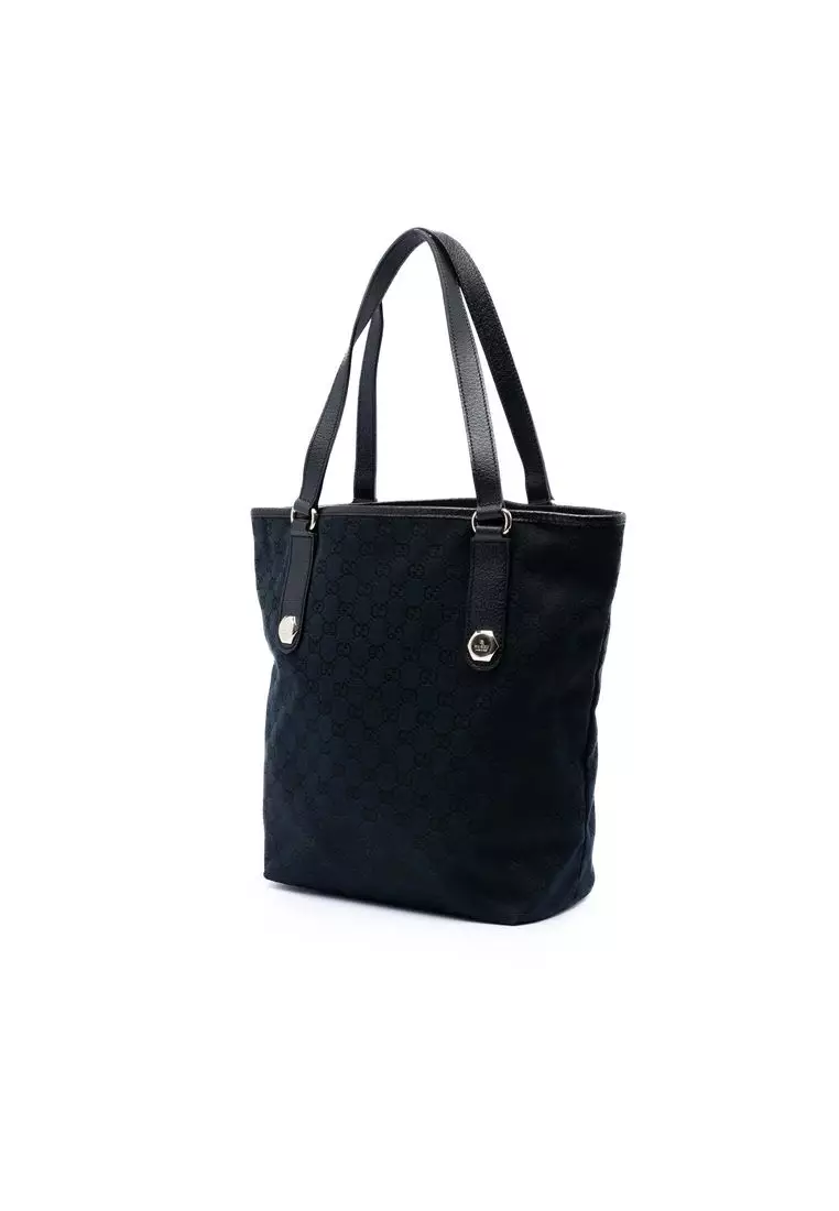 Pre-Loved Gucci Gg Canvas Charmy Tote