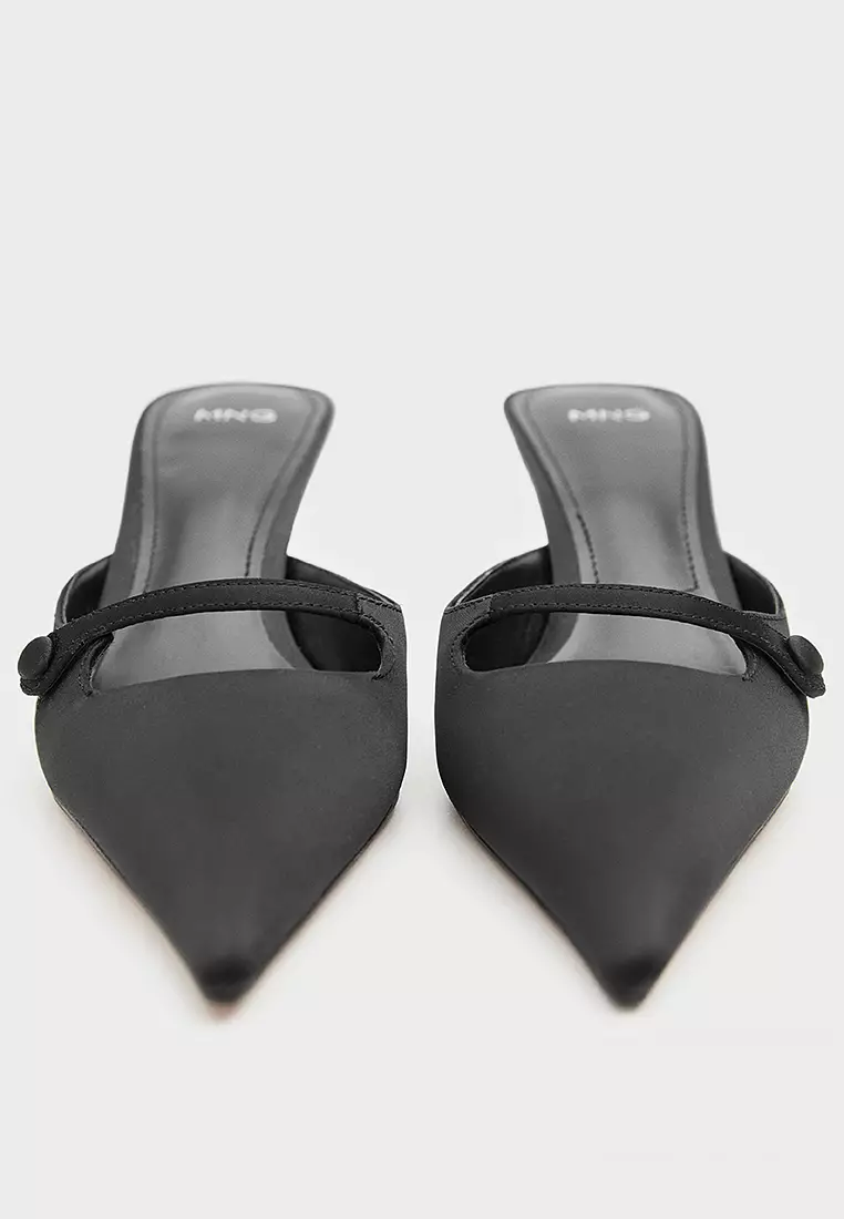 Satin Kitten-Heel Shoes