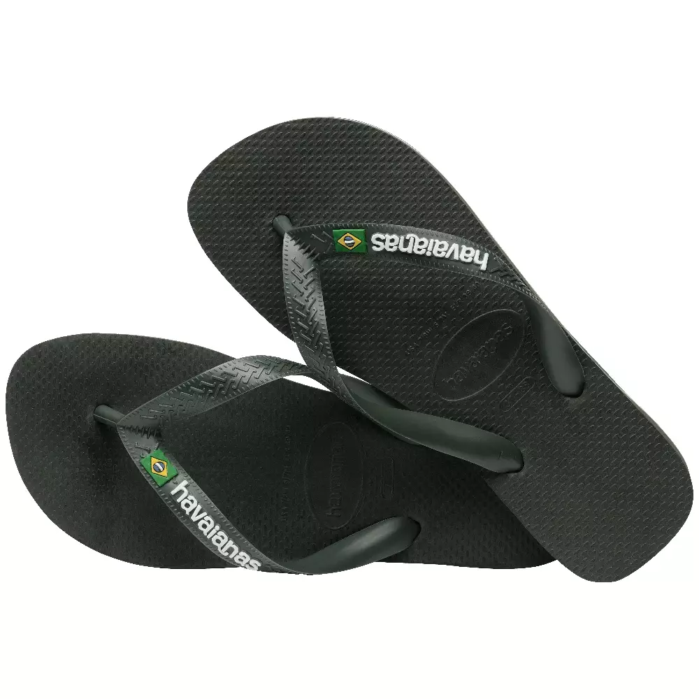 Havaianas 5983 Brasil Logo - Green Olive/Green Olive - Sandal Pria