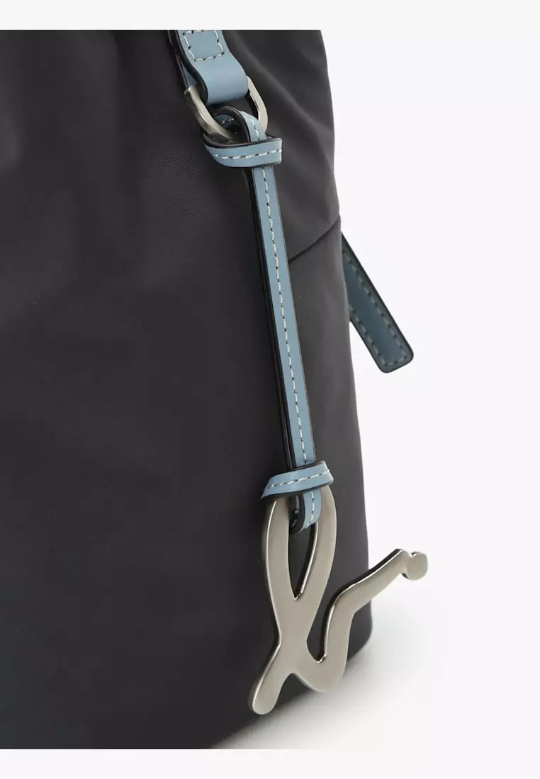 Drawstring Top-Handle Bag