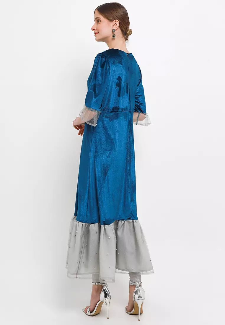 Chanira Festive Philippa Gamis-Metallic Blue