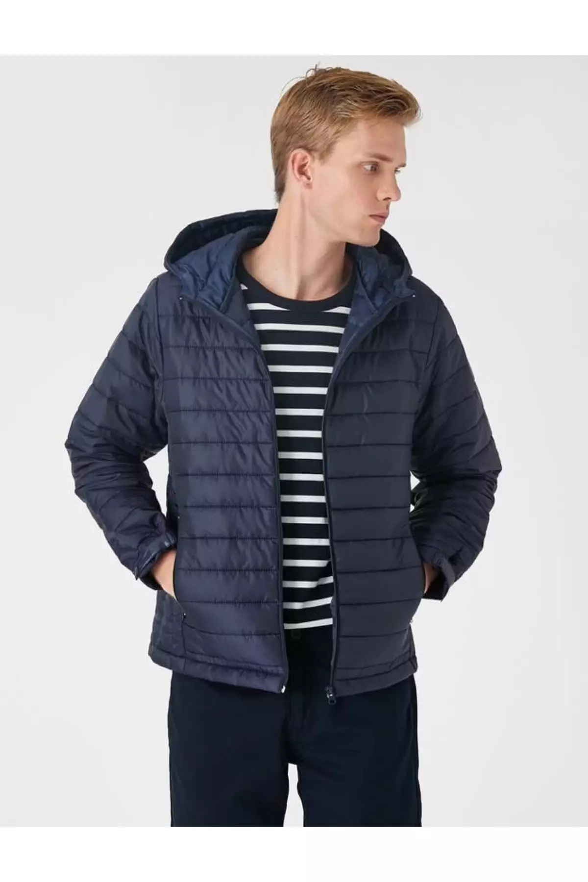 KOTON Navy Blue Jacket ZALORA