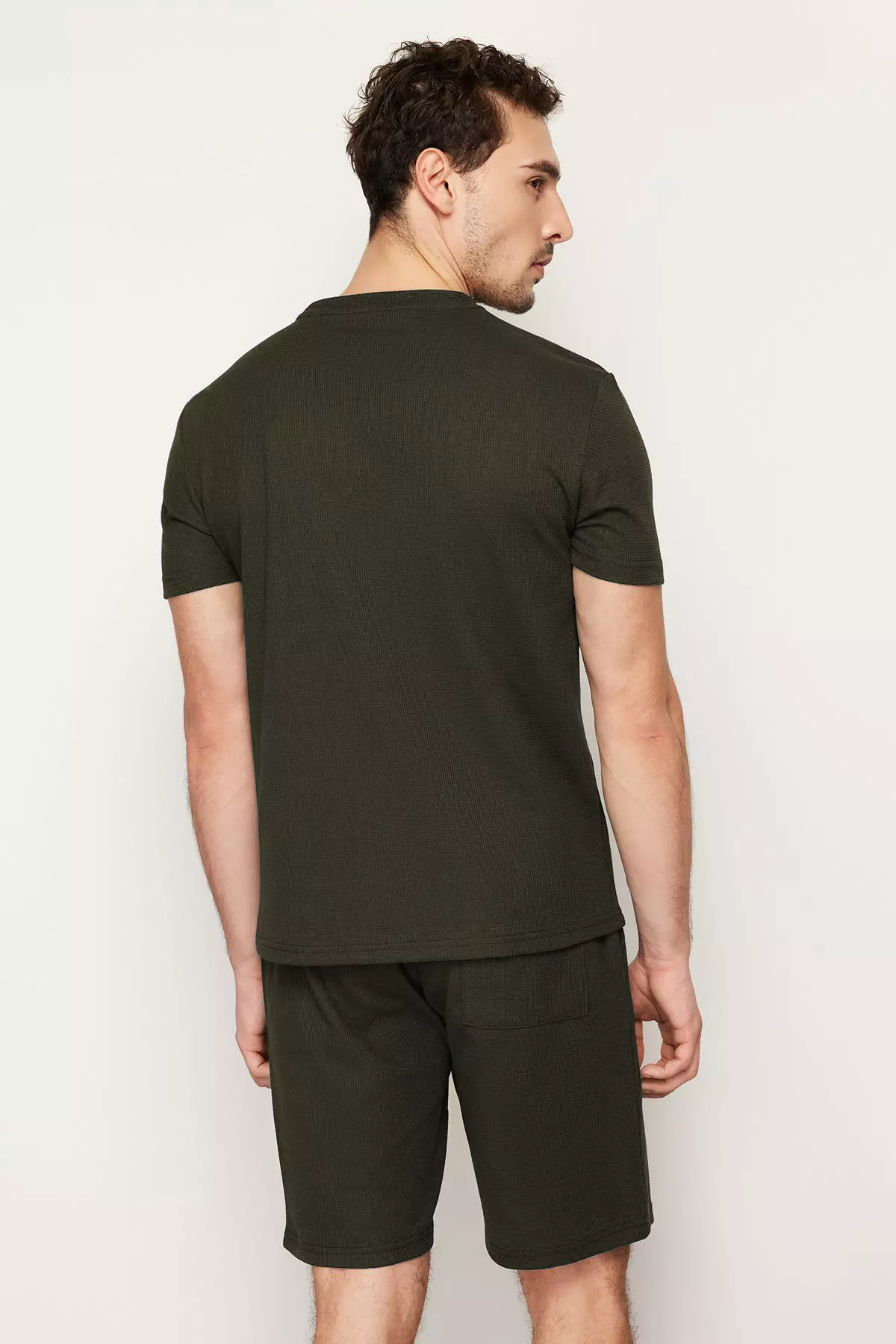 Regular Fit Waffle Knit Pyjamas Set